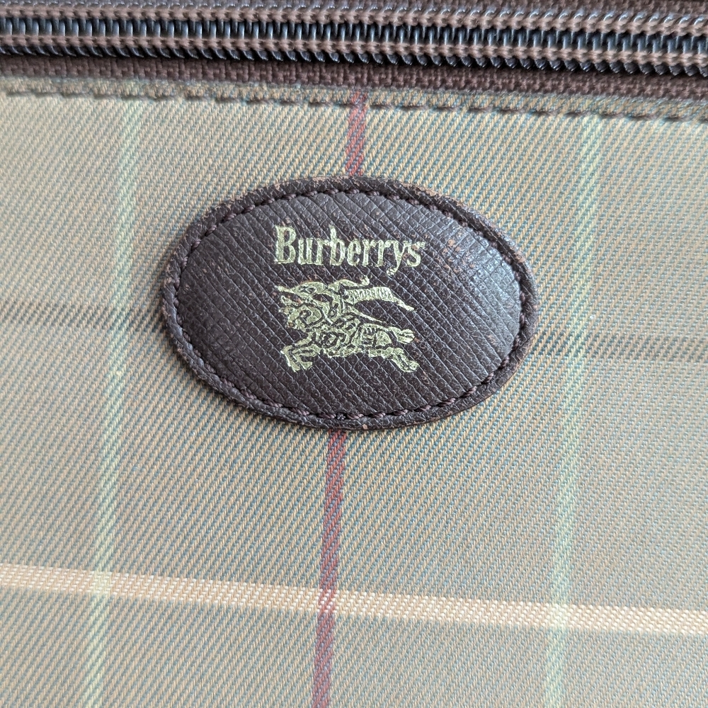 Vintage Burberrys- Nova Brown Canvas Crossbody - Picture 5 of 11